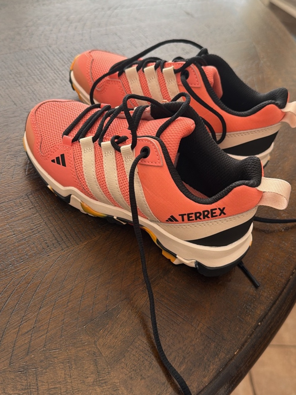 adidas Terrex Kids' Coral/Black Trail Sneakers
